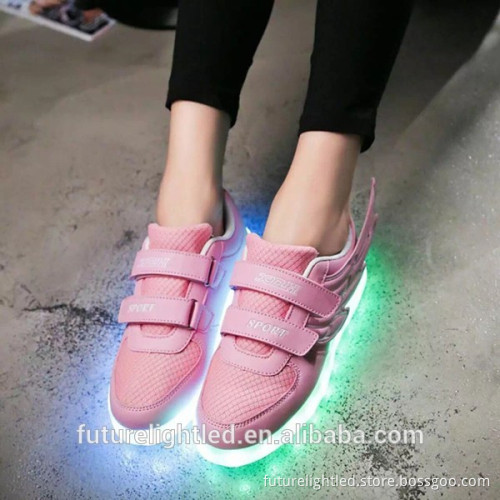 Rechargeable hot sell fancy kids light shoes